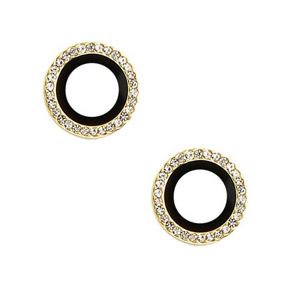 Lens Shield Glas Kameraglas kompatibel mit iPhone 16 Plus Gold Diamond