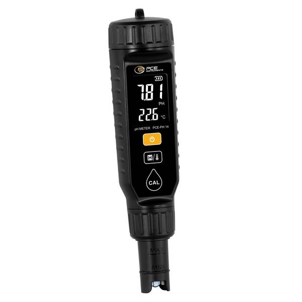 PCE Instruments pH-Tester PCE-PH 14 für wässrige nicht korrosive Medien |bis 14 pH |Kalibrierung automatisch |°C |°F