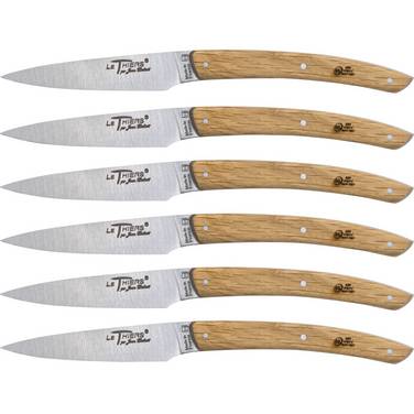 Jean Dubost Messer Set 6 tlg. Eichenholz