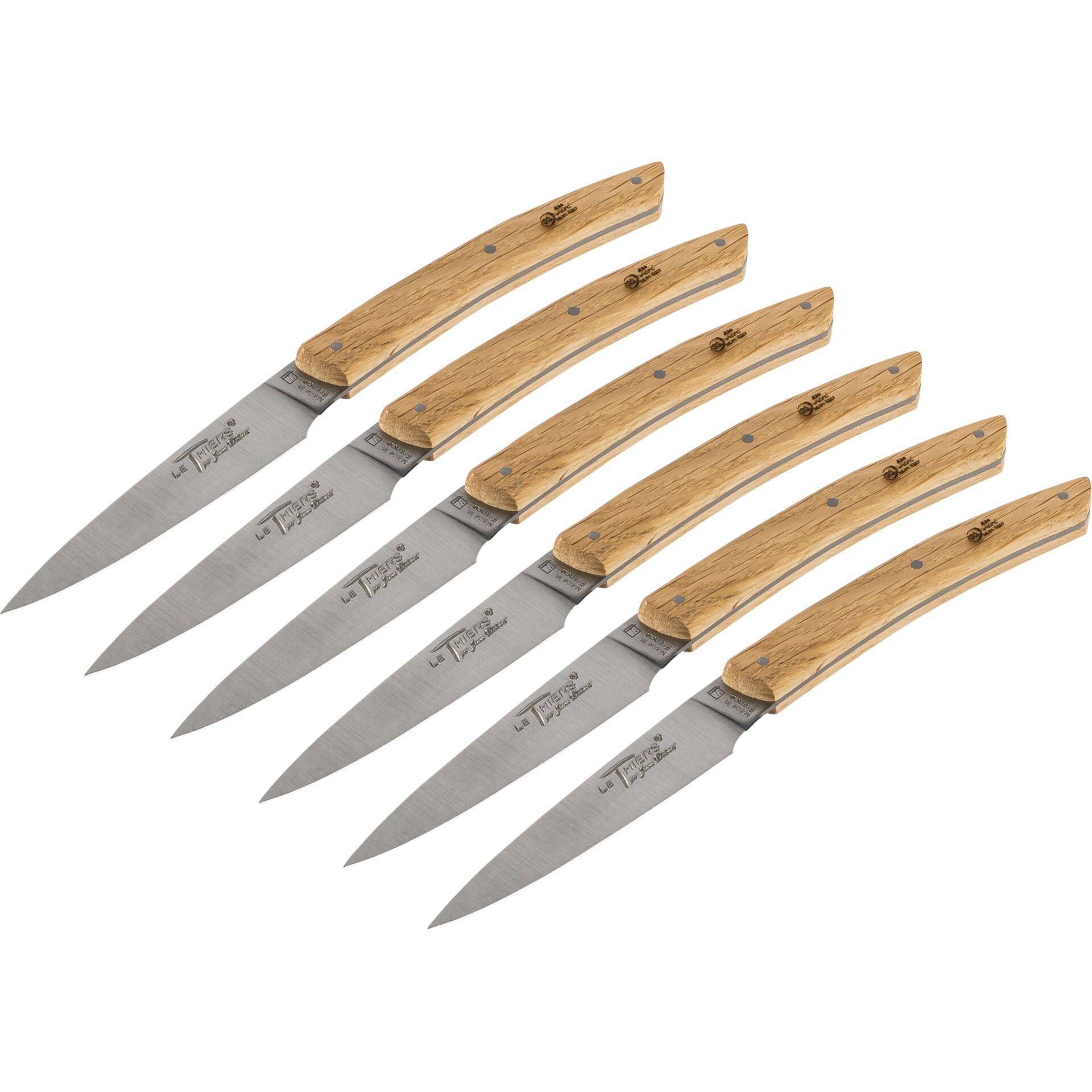 Jean Dubost Messer Set 6 tlg. Eichenholz-1