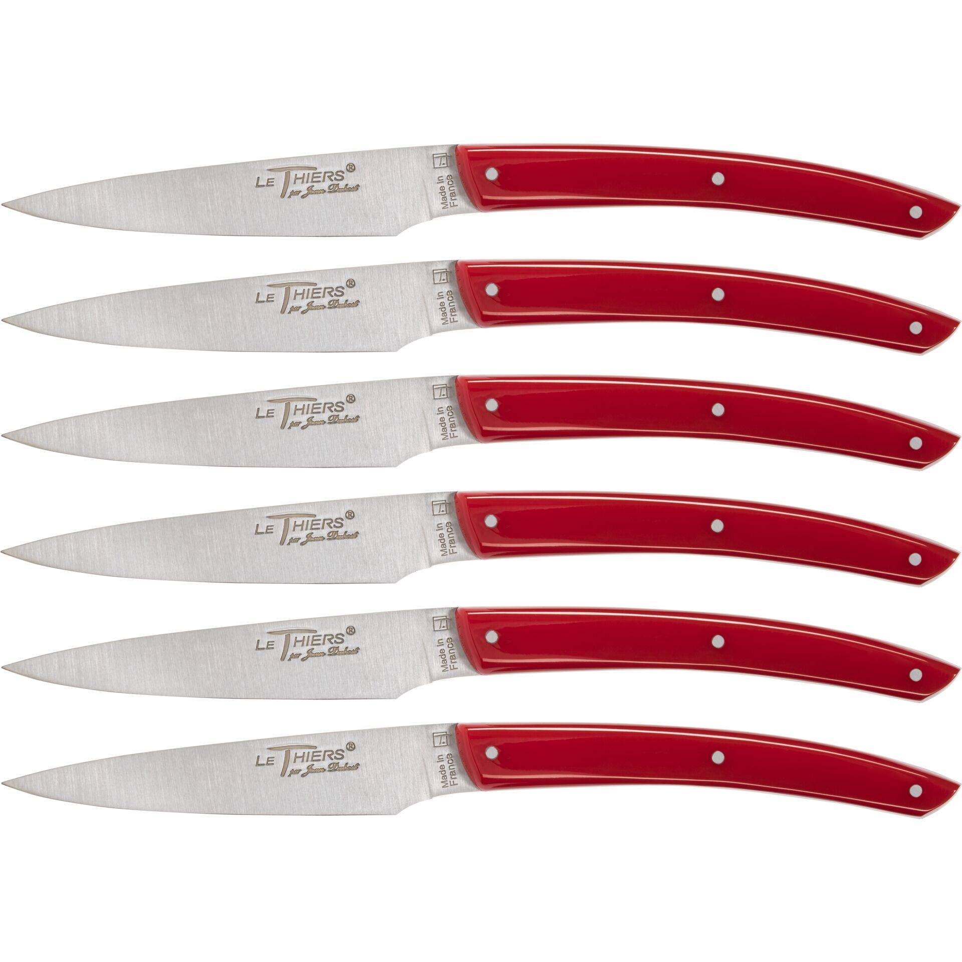 Jean Dubost Messer Set 6 tlg. Acrylic Red J06TA720A20357-0