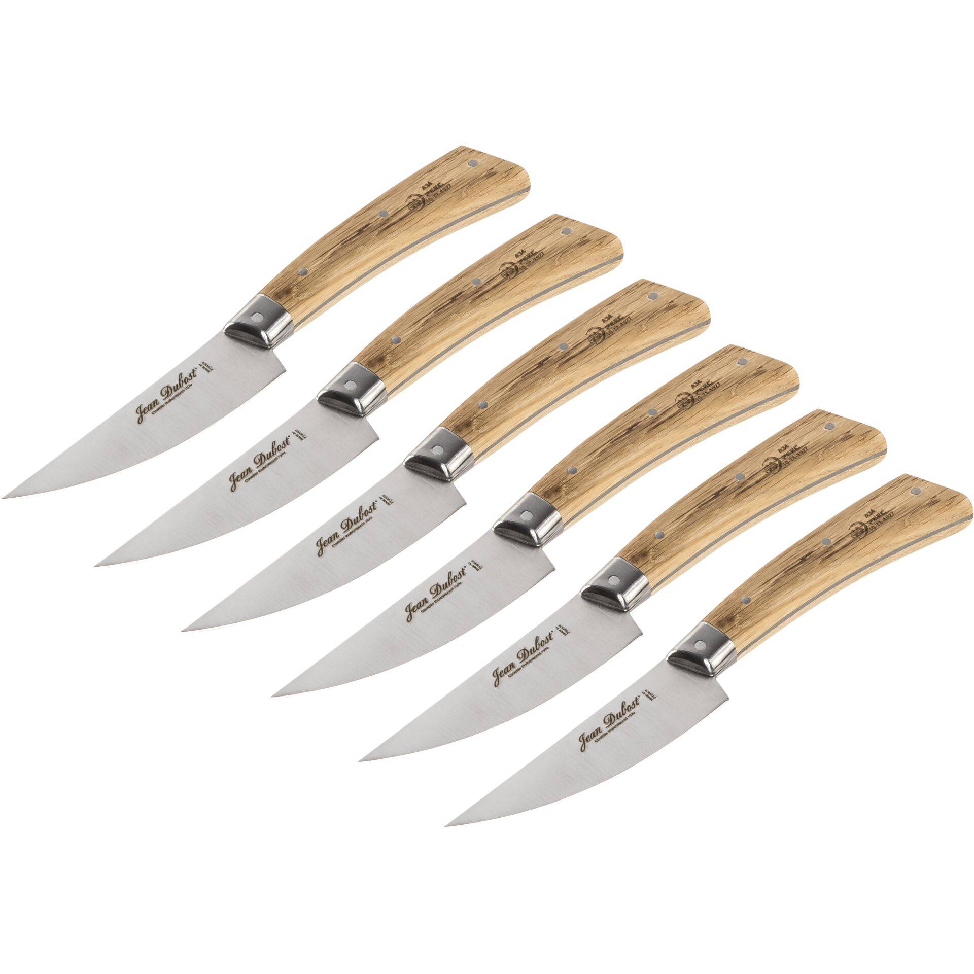Jean Dubost Steakmesser Set 6 tlg. Eiche-1