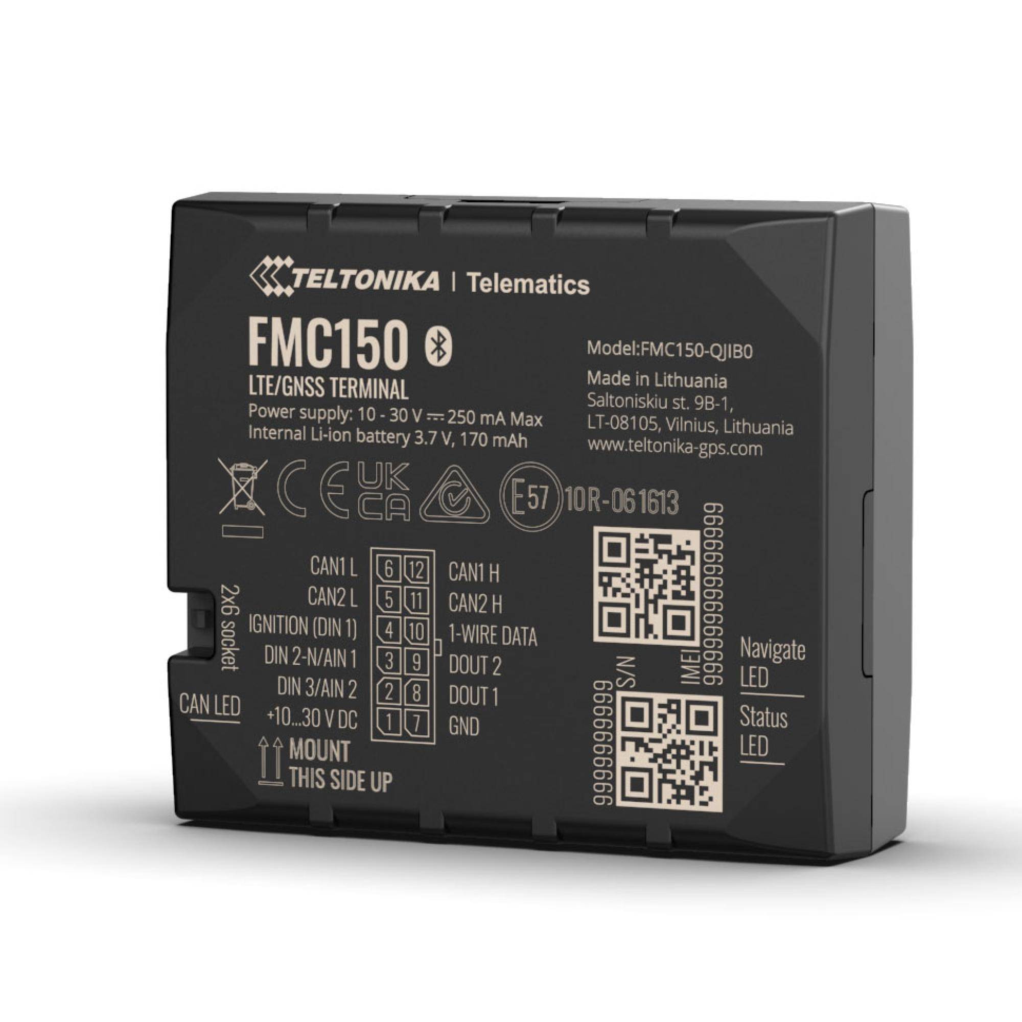 Teltonika FMC150 fortschrittlicher 4G LTE Cat 1 GPS-Tracker mit integriertem CAN-Datenprozessor-0