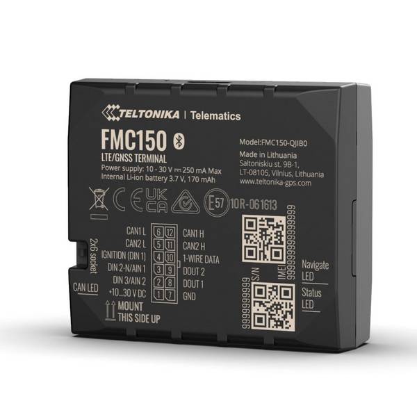 Teltonika FMC150 fortschrittlicher 4G LTE Cat 1 GPS-Tracker mit integriertem CAN-Datenprozessor