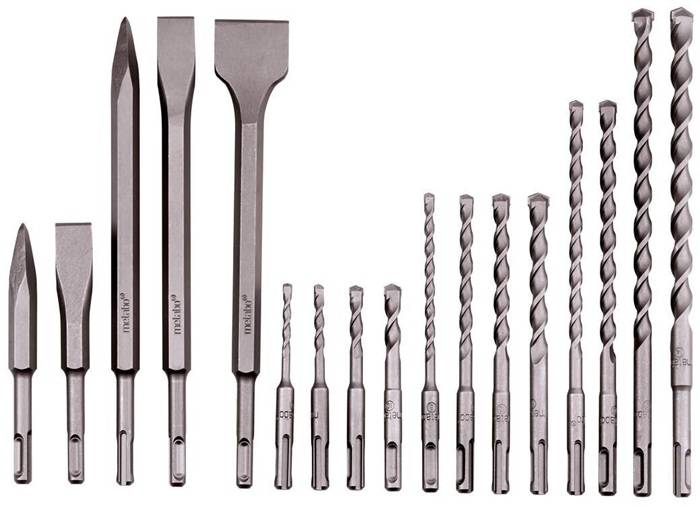 Bohrer-/Meißelset SDS-plus 17teilig Metabo-1