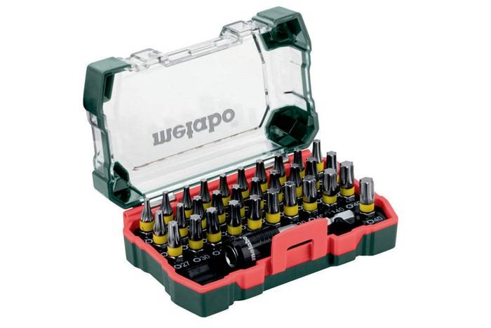 Bitsatz 32tlg. Bit-L.25mm m.Bithalter65mm S2-Stahl Farbcodierung Metabo-0