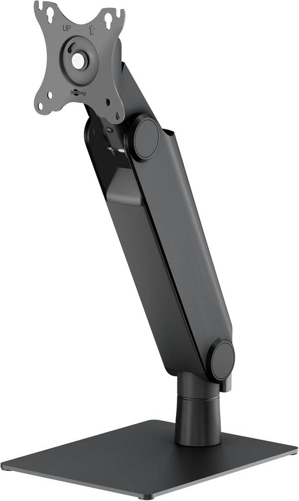 Goobay 70821 Monitorhalterung freistehend Gasdruckfeder 43 cm (17") - 81 cm (32") VESA schwenkbar neigbar 8 kg
