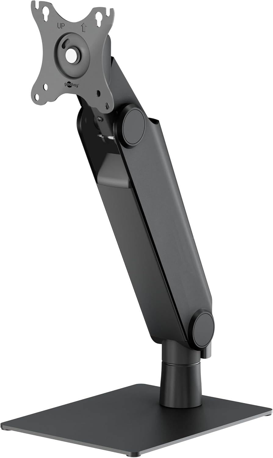 Goobay 70821 Monitorhalterung freistehend Gasdruckfeder 43 cm (17") - 81 cm (32") VESA schwenkbar neigbar 8 kg-0
