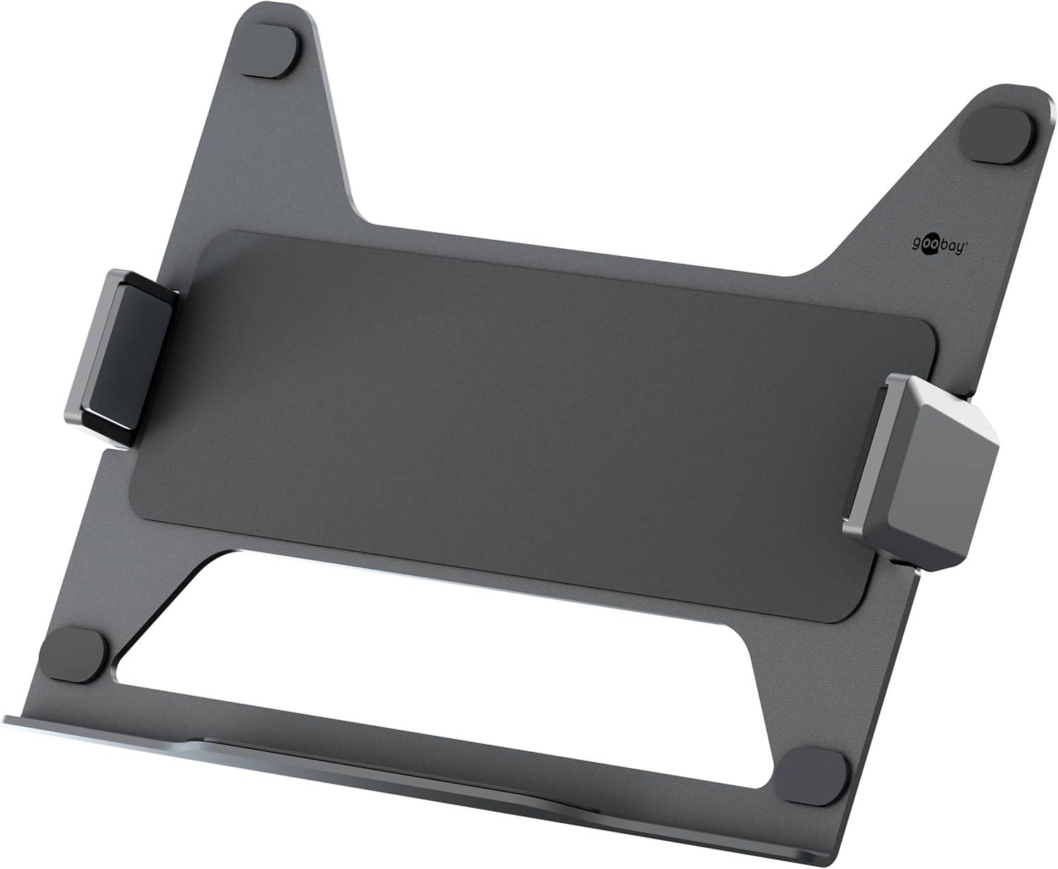 Goobay 70818 Laptophalterung für Montage am Monitor-Arm 29 cm (11,6") - 44 cm (17,3") VESA 9 kg-0