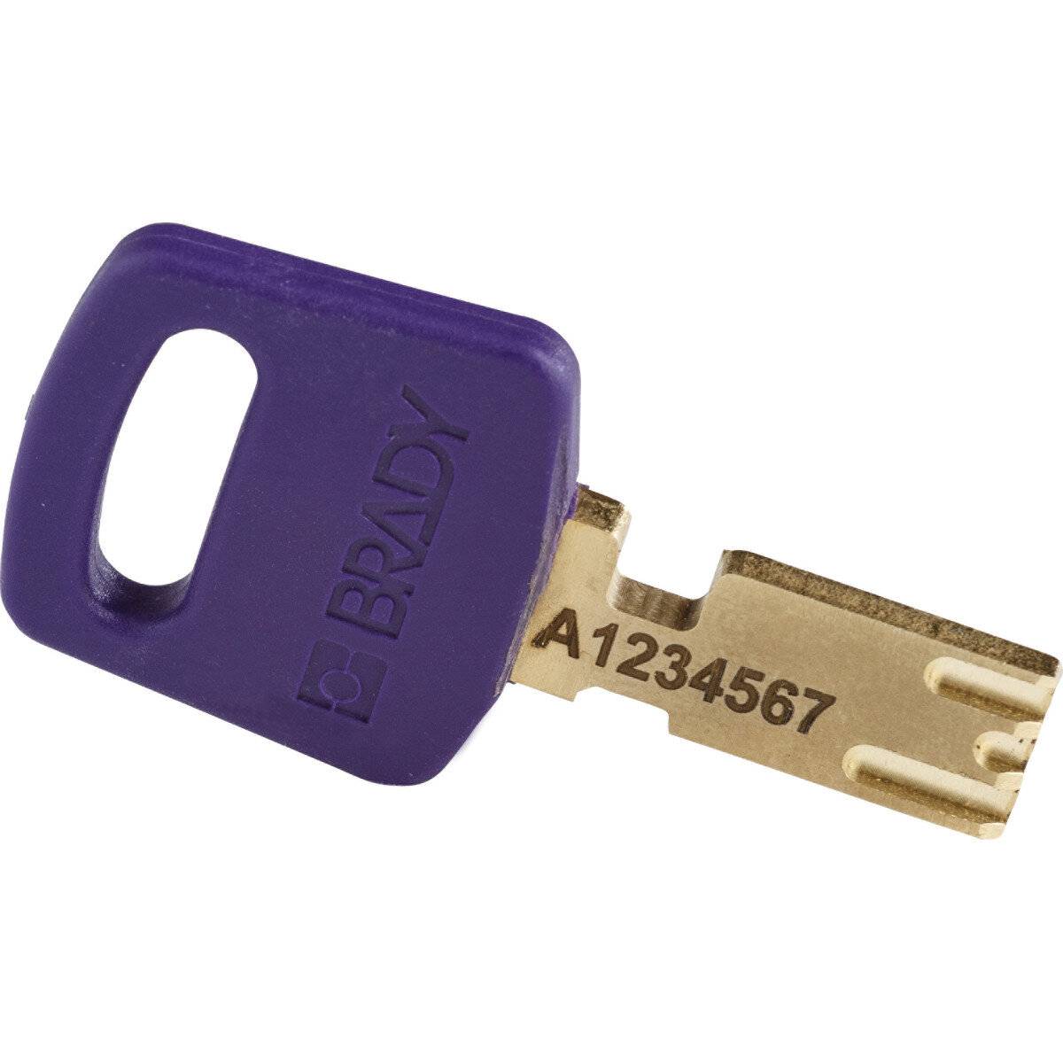 SafeKey-Vorhängeschlösser–Nylon • 3 Stück • KA • Violett • Stahlbügel: 38 mm-2
