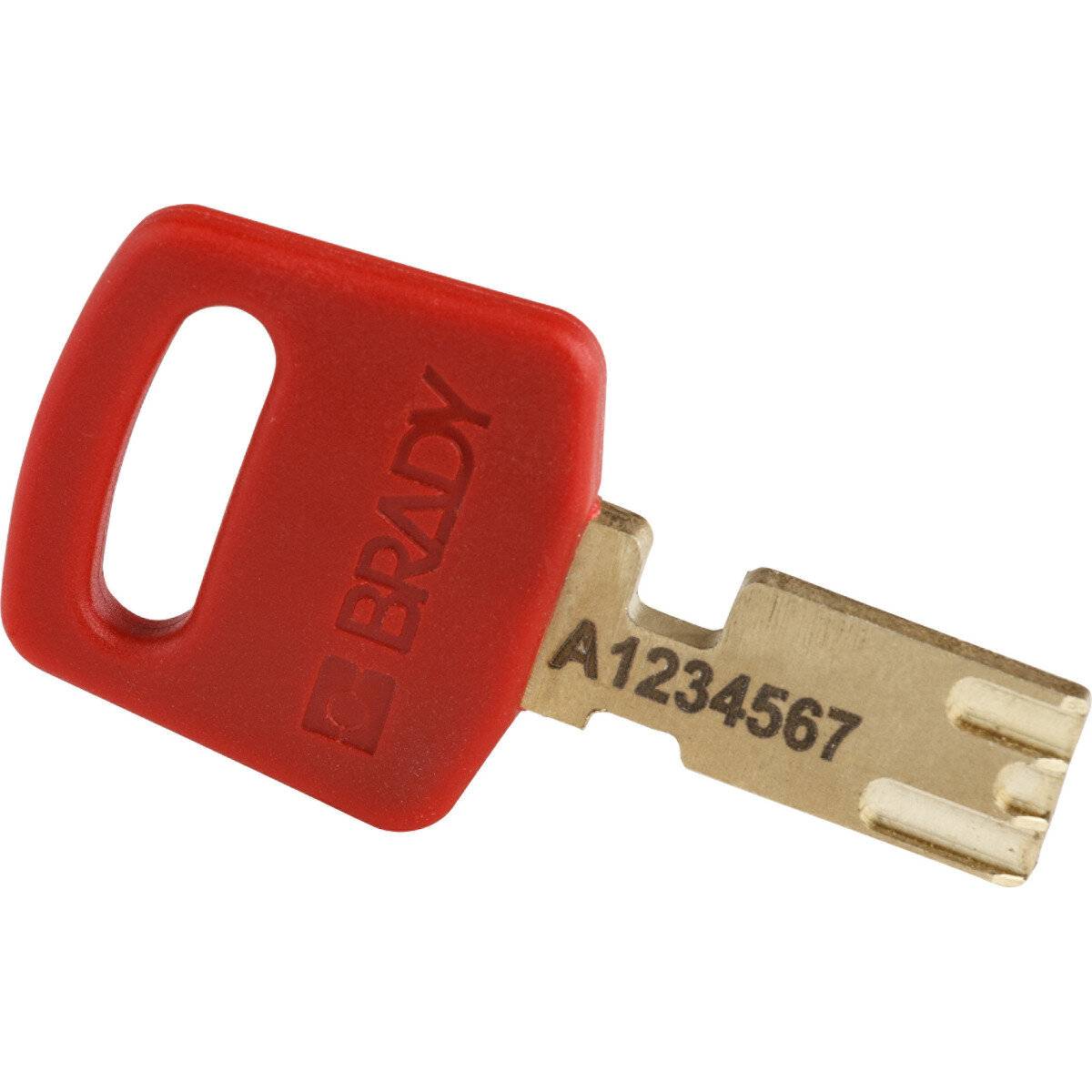 SafeKey-Vorhängeschlösser–Aluminium • 6 Stück • KD • Rot • Bügelhöhe: 76 mm-2