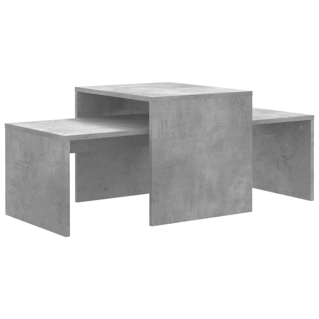 Couchtisch-Set Betongrau 100 x 48 x 40 cm Spanplatte-2