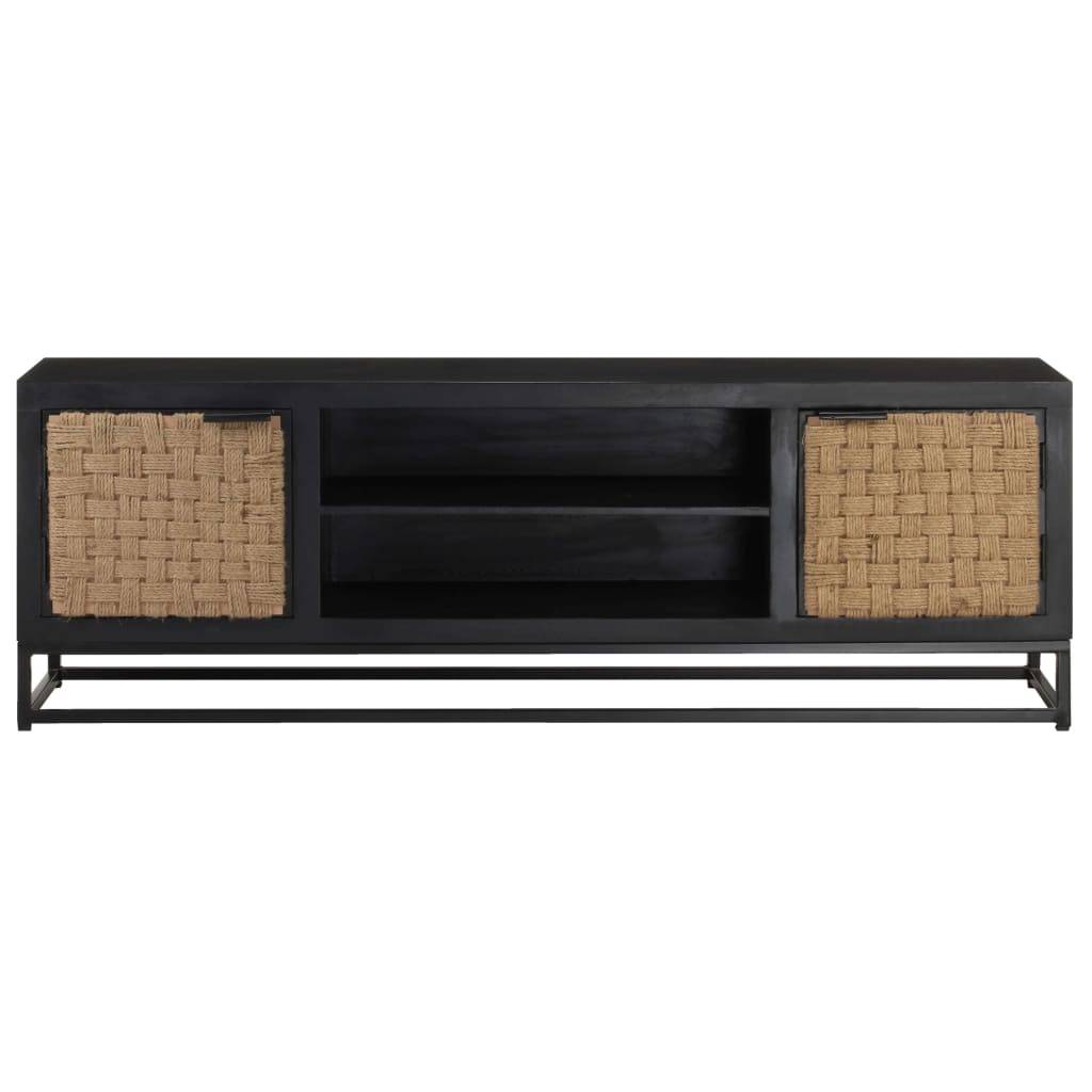 TV-Schrank 120x30x40 cm Massivholz Mango-3