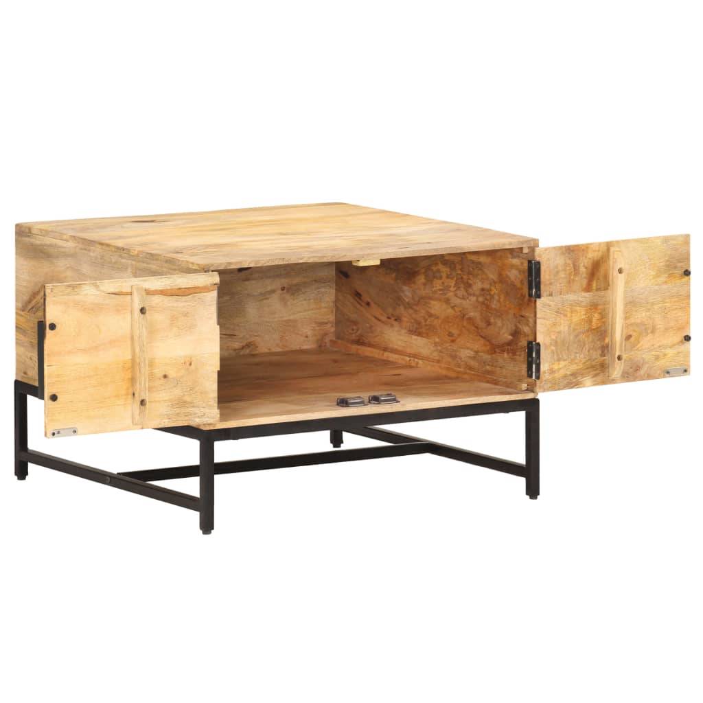 Couchtisch 67x67x45 cm Mango Massivholz-3