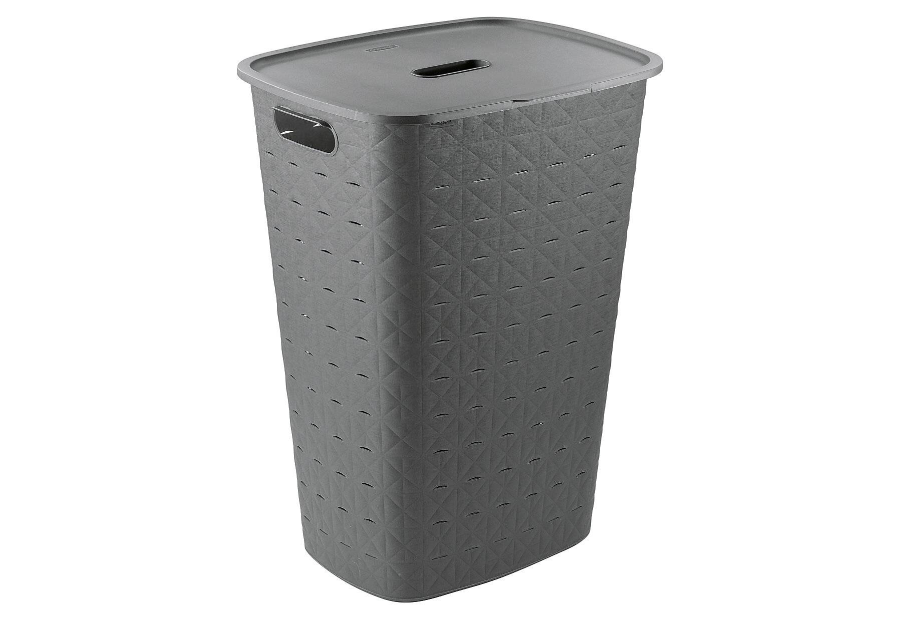 CURVER Wäschebox Softex 56l 42x31,6x60cm dunkelgrau-0