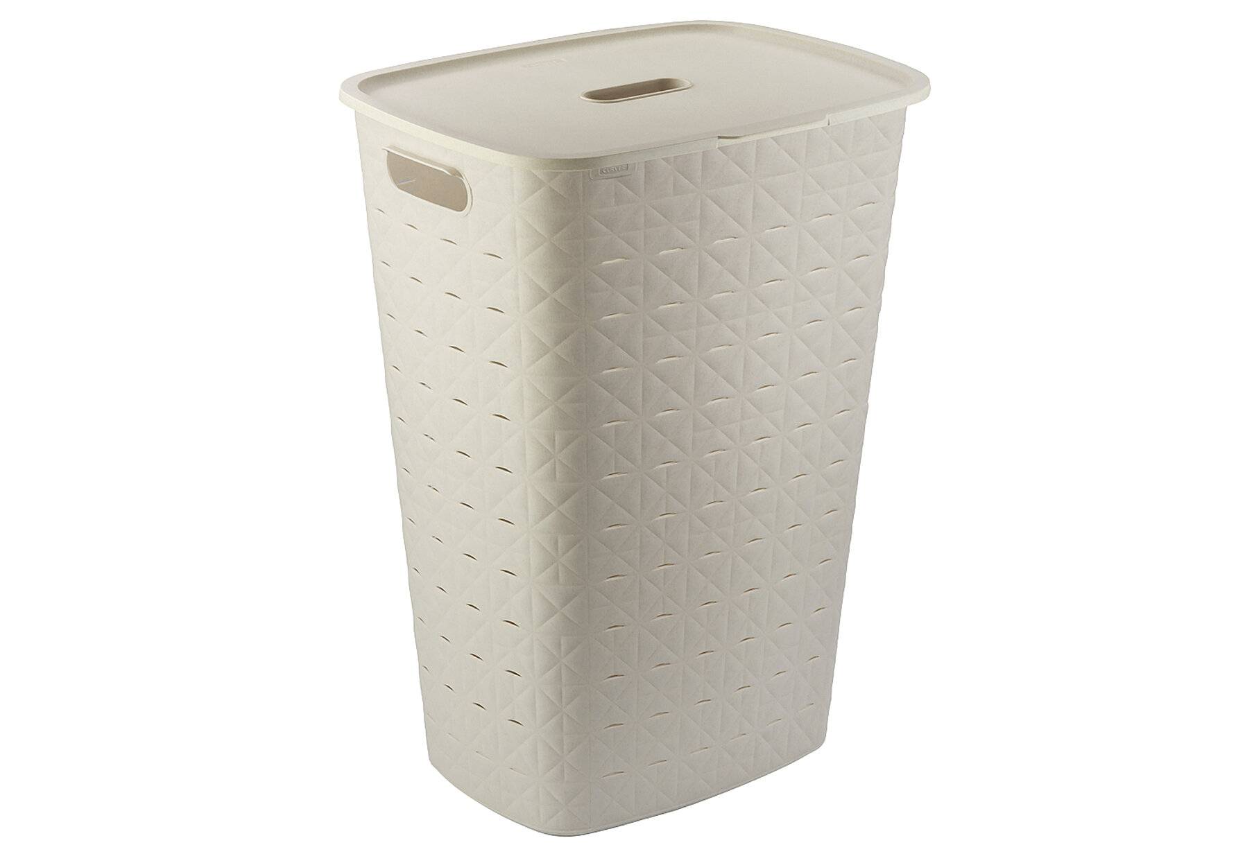 CURVER Wäschekorb Softex 56 l – elegantes Design – leicht, stapelbar und praktisch – 70%-0