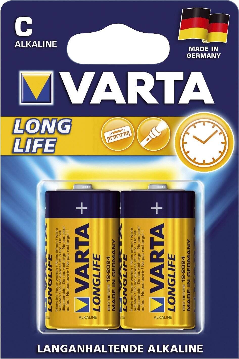 VARTA Longlife Extra Baby/C/LR14 6er Folie, 1,5V - Artikel: 4008496572748-2