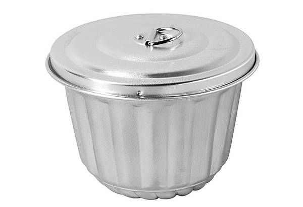Puddingfass 200 ml Stahl silber
