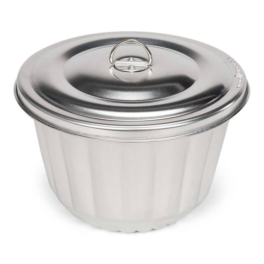 Puddingfass 200 ml Stahl silber-2