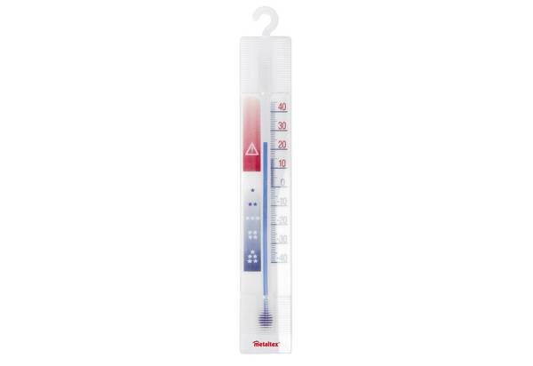 Thermometer Gefrierschrank/Kühlschrank 15,5 cm Polystyrol weiß