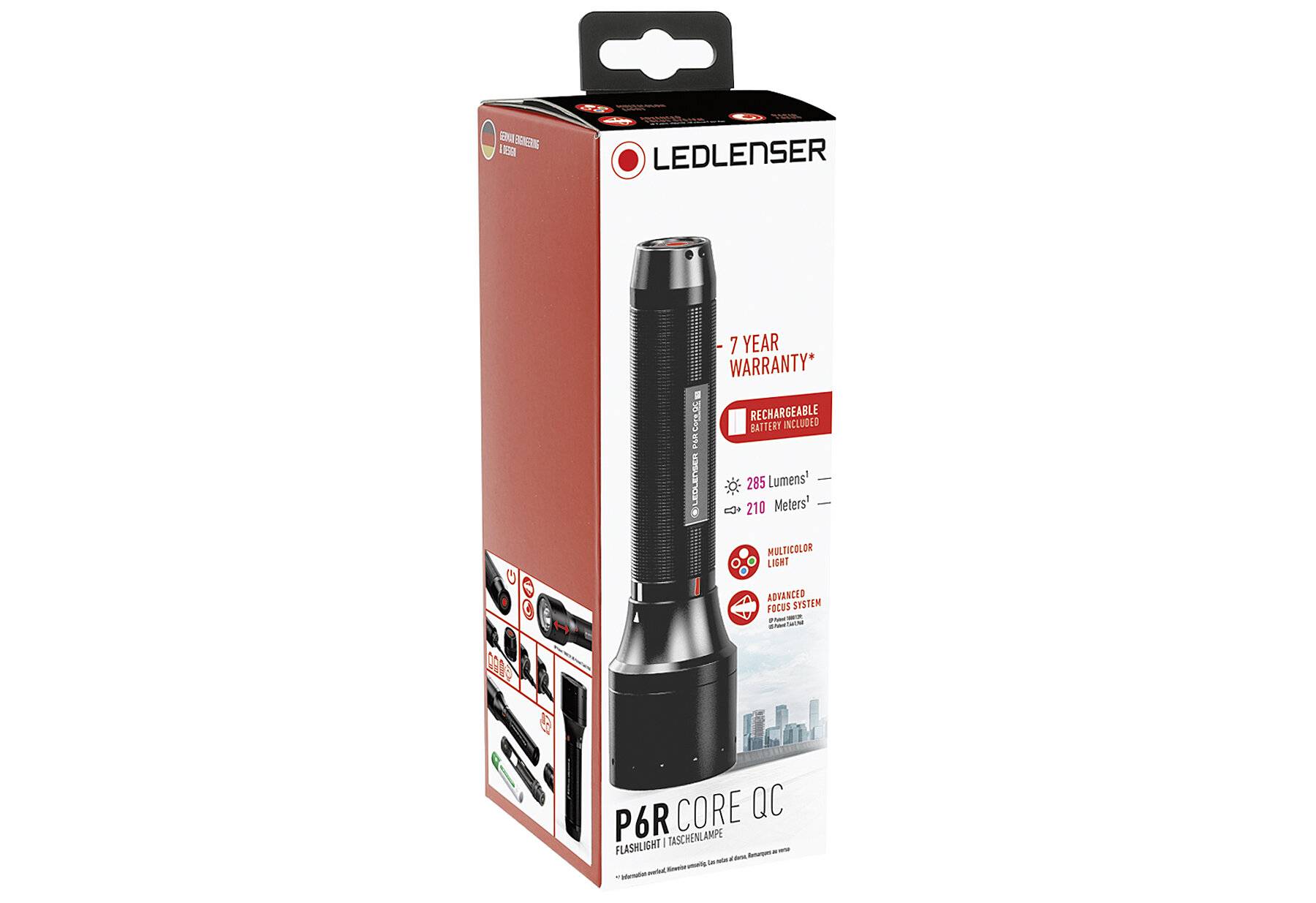 LED LENSER® Taschenlampe P6R Core QC-4