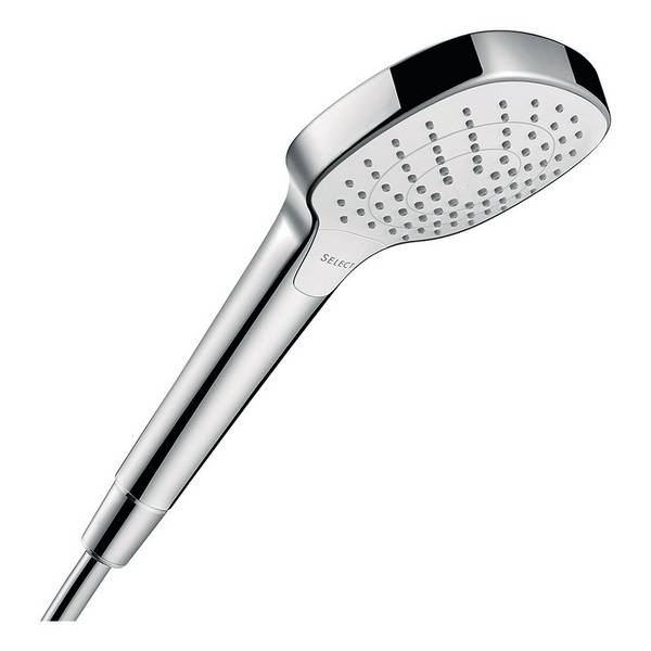 Hansgrohe Croma Select E Handbrause 110mm, 8l/min, Vario EcoSmart, Weiß/Chrom