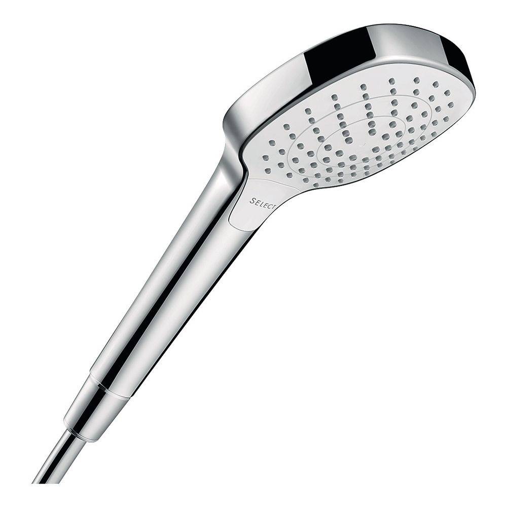Hansgrohe Croma Select E Handbrause 110mm, 8l/min, Vario EcoSmart, Weiß/Chrom-0