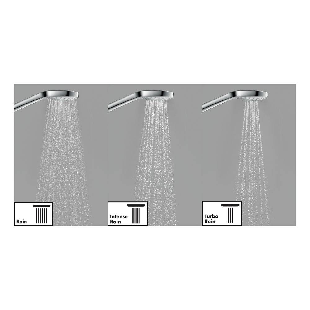 Hansgrohe Croma Select E Handbrause 110mm, 8l/min, Vario EcoSmart, Weiß/Chrom-1