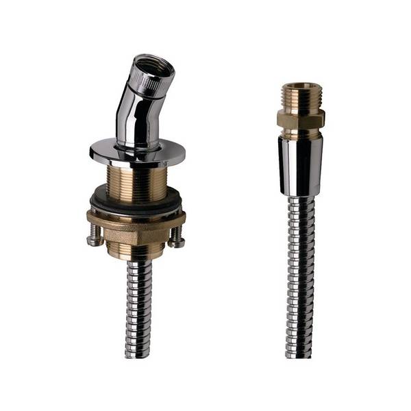 hansgrohe Brausenhalter mit Schlauch 2000mm für Wannenrand, Chrom