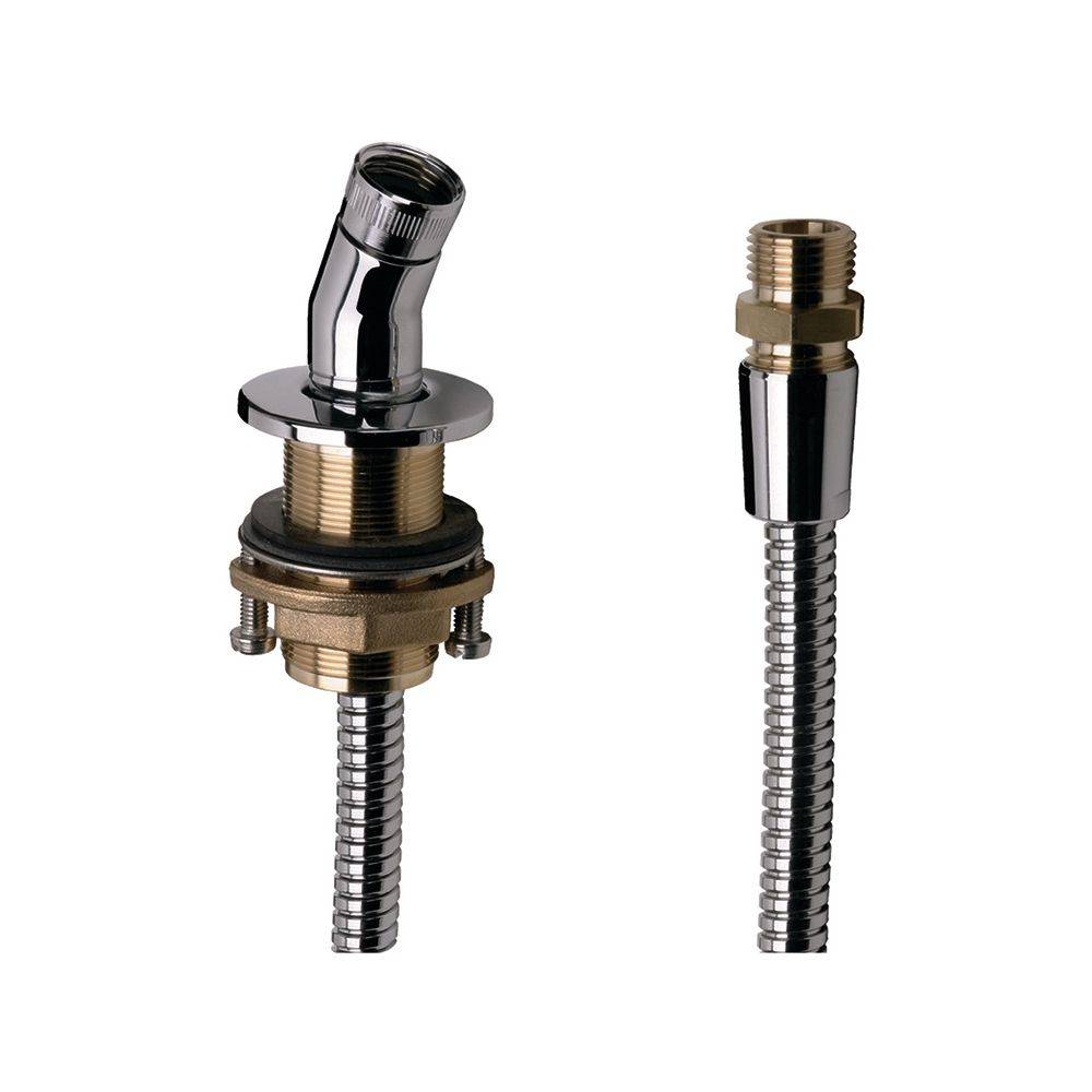 hansgrohe Brausenhalter mit Schlauch 2000mm für Wannenrand, Chrom-0