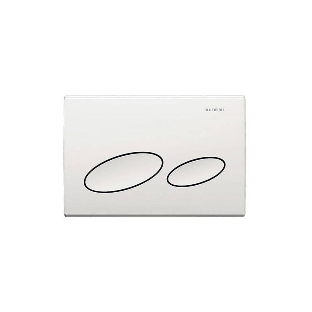 Geberit Betätigungsplatte Kappa20, 2-Mengen-Spülung, Kunststoff, Weiß, 115228111-0