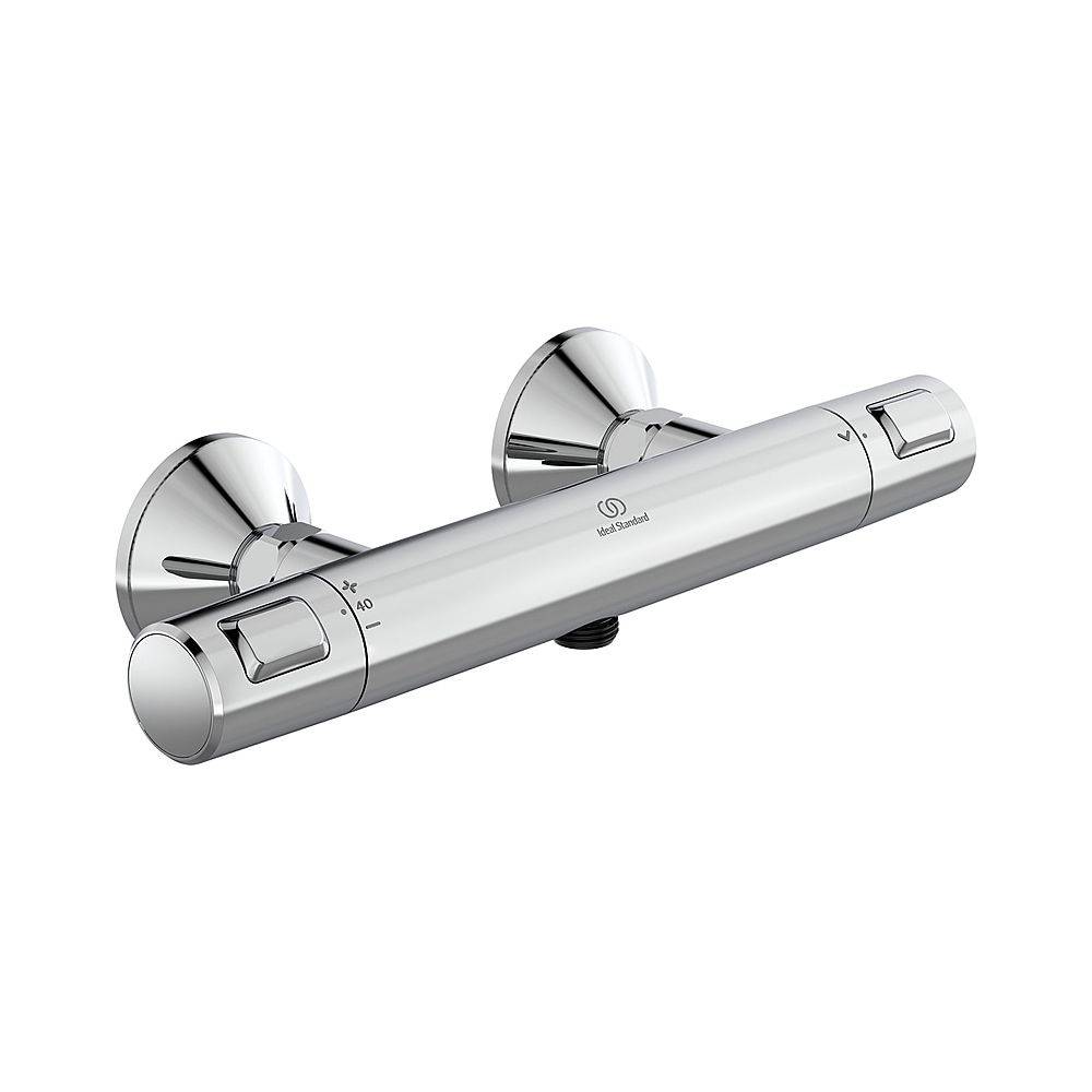 Ideal Standard Brausethermostat Aufputz Ceratherm T25, Ausld. 80mm, Chrom-0