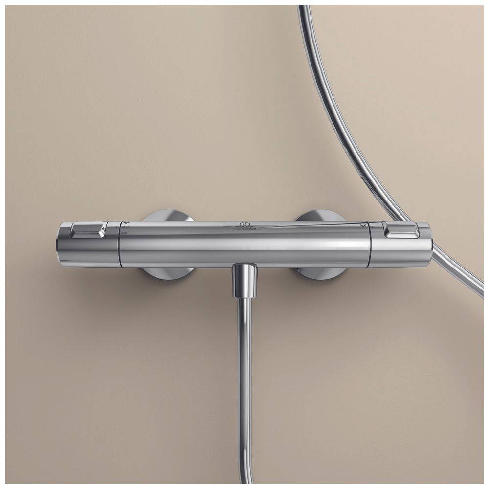 Ideal Standard Brausethermostat Aufputz Ceratherm T25, Ausld. 80mm, Chrom-1