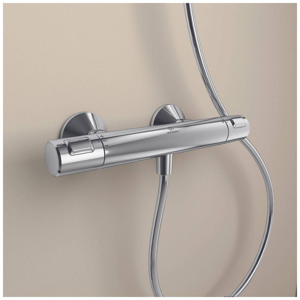 Ideal Standard Brausethermostat Aufputz Ceratherm T25, Ausld. 80mm, Chrom-2