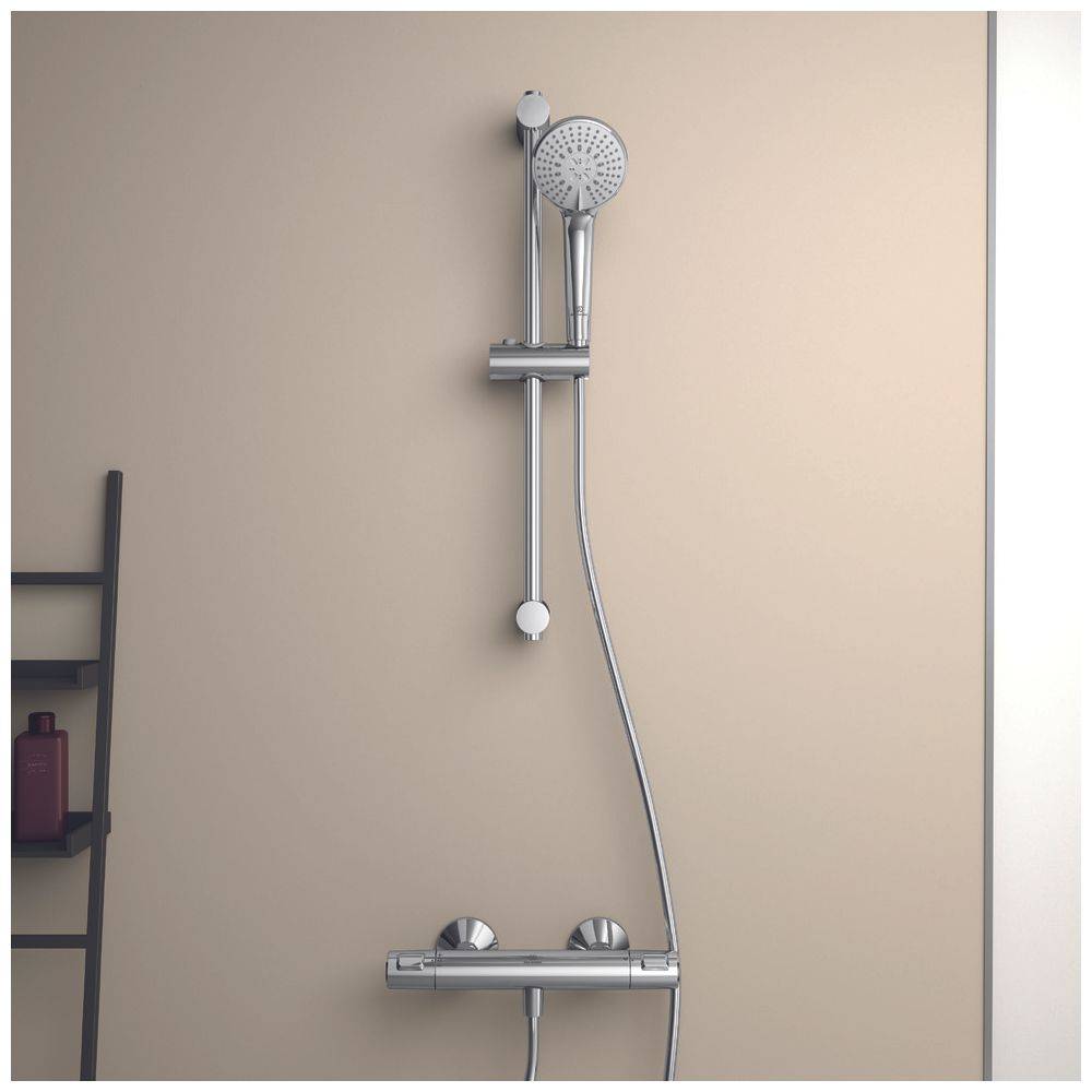 Ideal Standard Brausethermostat Aufputz Ceratherm T25, Ausld. 80mm, Chrom-3