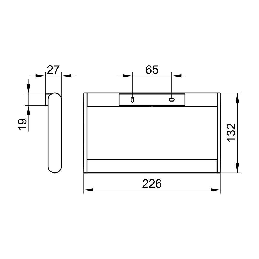 Keuco Plan Handtuchring, schwenkbar, mit Befestigungsset, Verchromt, 14921010000-1