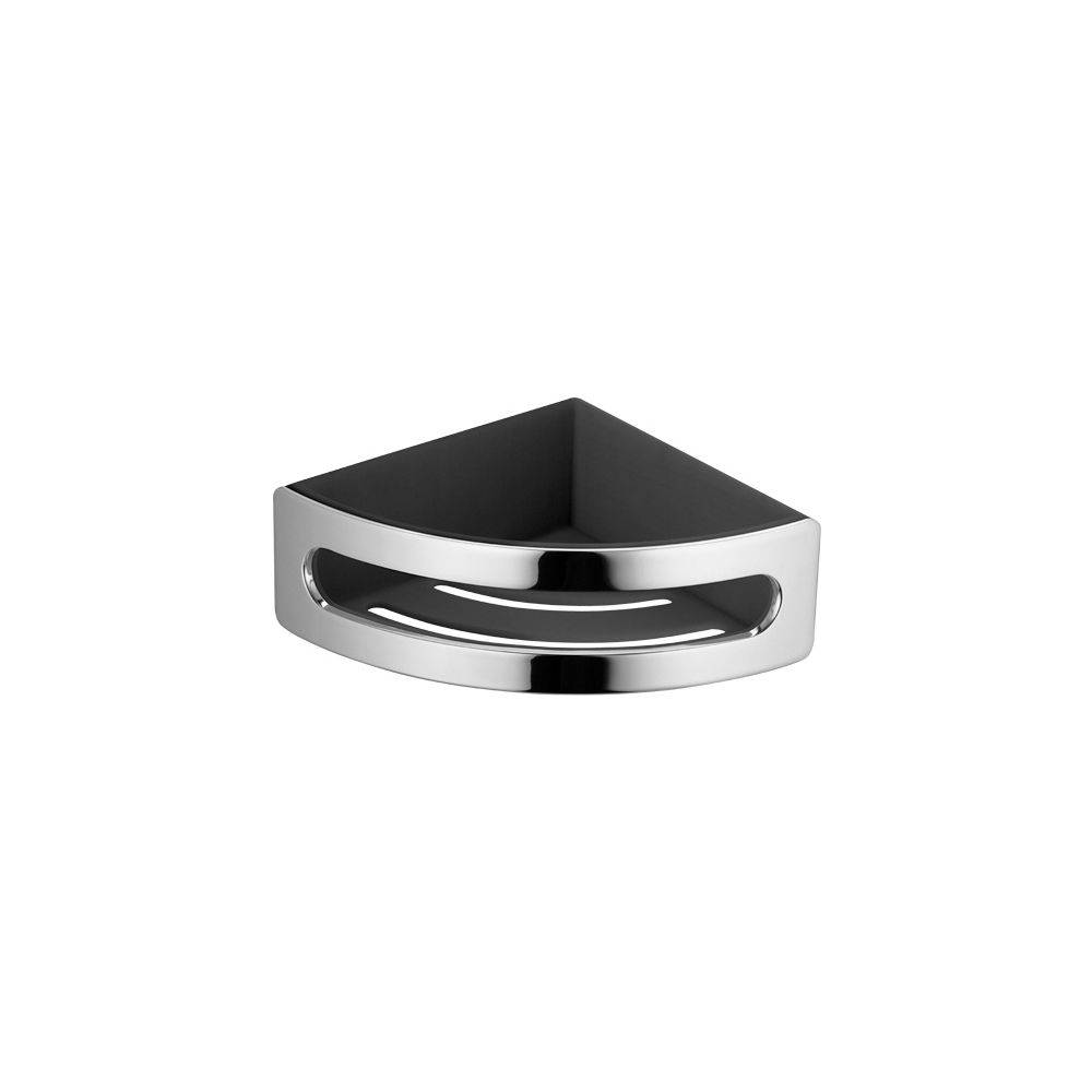 Keuco Elegance Eckduschablage Kunststoff-Einsatz, Anthrazit/verchromt, 11657010001-0