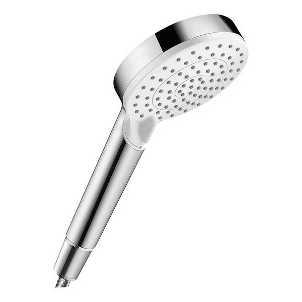 hansgrohe Crometta Handbrause 100mm Vario EcoSmart 6,7l/min, Weiß/Chrom