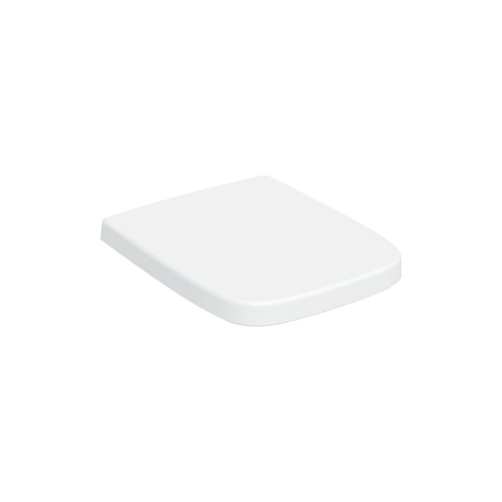 Geberit Renova Plan WC-Sitz eckiges Design Bef. von oben, Absenkautomatik o. Quick-Release oben Weiß/glänzend-2