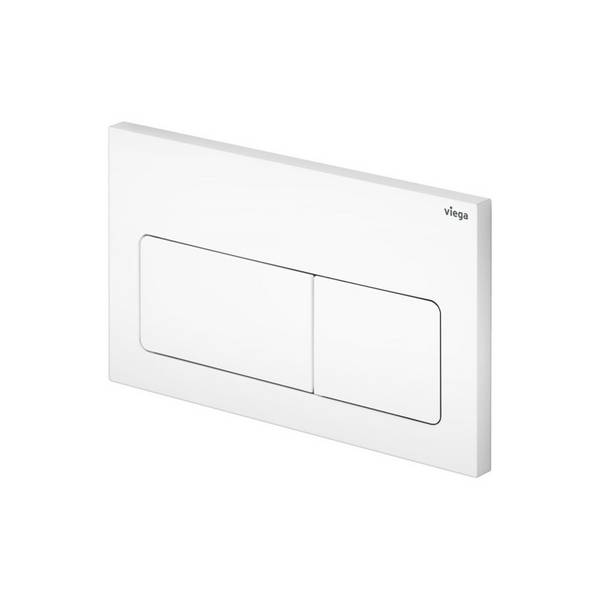 Viega Visign for Life 5 WC-Betätigungsplatte für Prevista 8601.1, Kunststoff, Weiß-Alpin