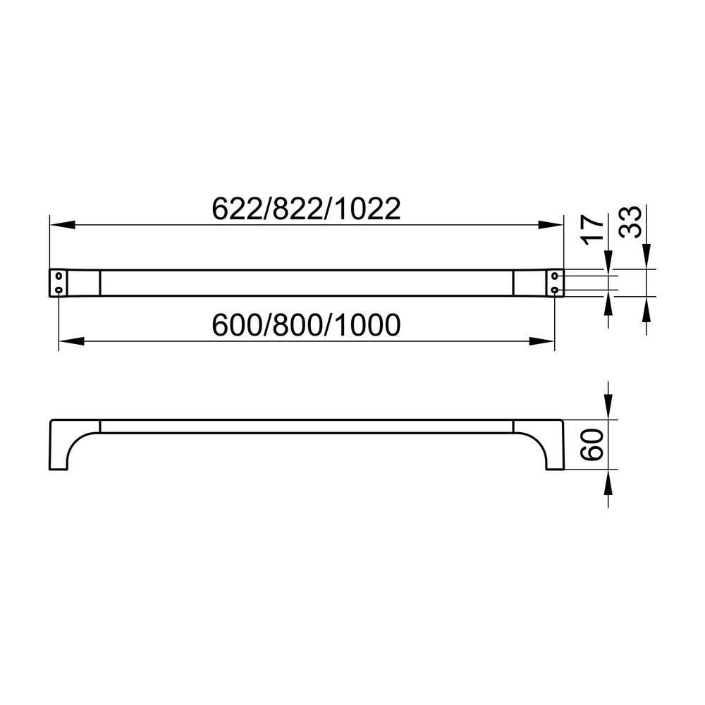 KEUCO Badetuchhalter Edition 11 11101, verchromt, 1000 mm-1