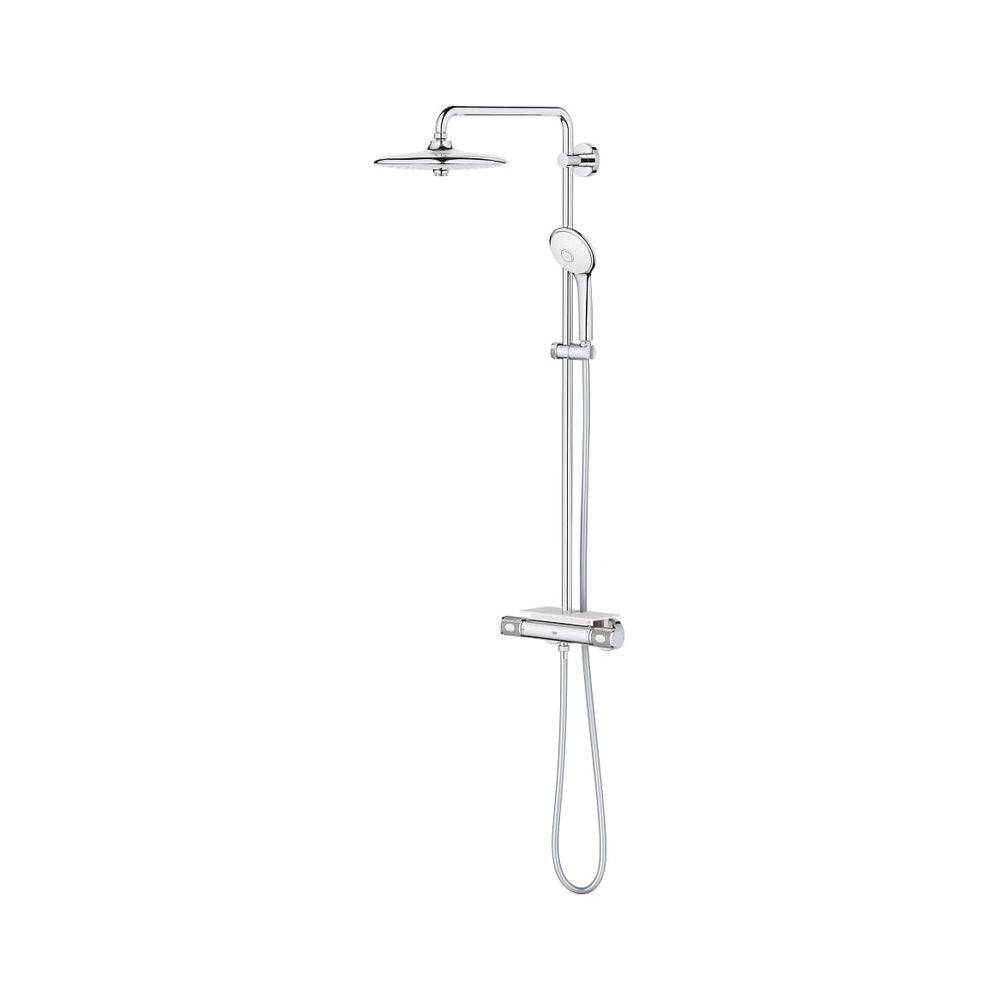 Grohe Euphoria 260 Duschsystem mit Aufputz-Thermostatbatterie, Aquadimmer, Wandmontage, Brausearm 450mm, CoolTouch,-0