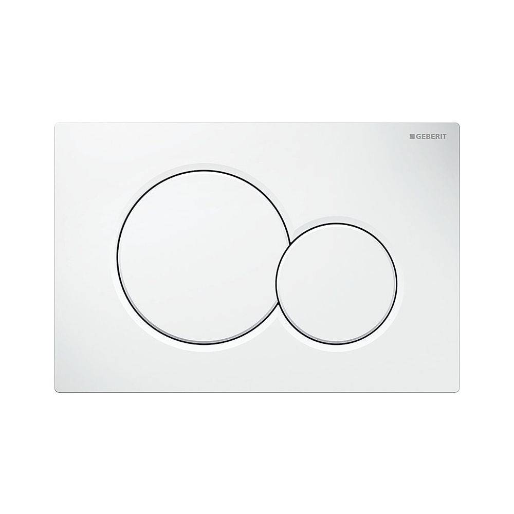 Geberit Betätigungsplatte Sigma01, 2-Mengen-Spülung, Kunststoff, Alpinweiß-0