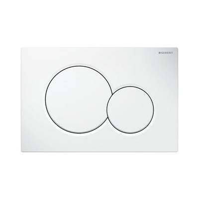 Geberit Betätigungsplatte Sigma01, 2-Mengen-Spülung, Kunststoff, Alpinweiß-0