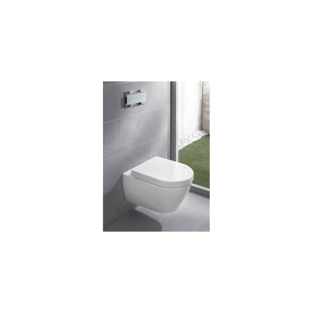 Villeroy & Boch WC-Sitz Subway 2.0 375x459x60mm Oval SoftClosing QuickRelease Weiß Alpin-1