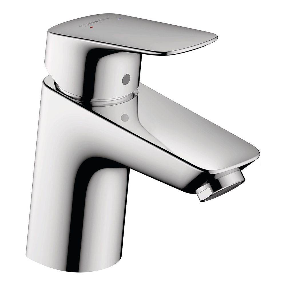hansgrohe Logis Einhebel-Waschtischmischer 70mm 5l/min Chrom mit Zugstangen-Garnitur-0