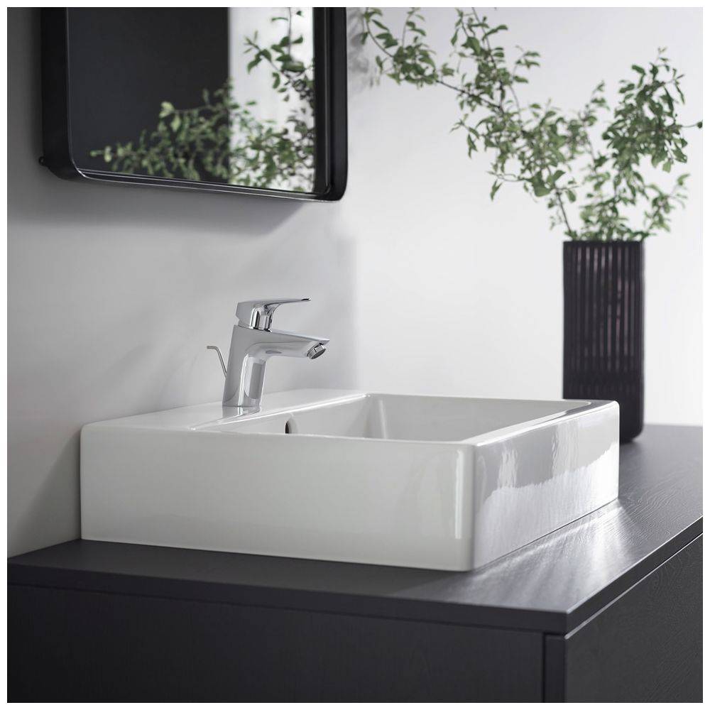 hansgrohe Logis Einhebel-Waschtischmischer 70mm 5l/min Chrom mit Zugstangen-Garnitur-3