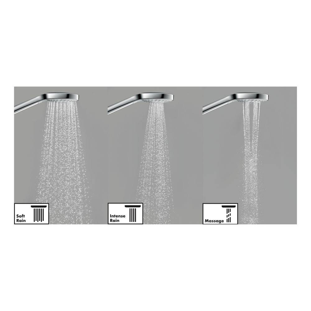 hansgrohe Croma Select E Handbrause 110mm Multi EcoSmart 9l/min, Weiß/Chrom-1