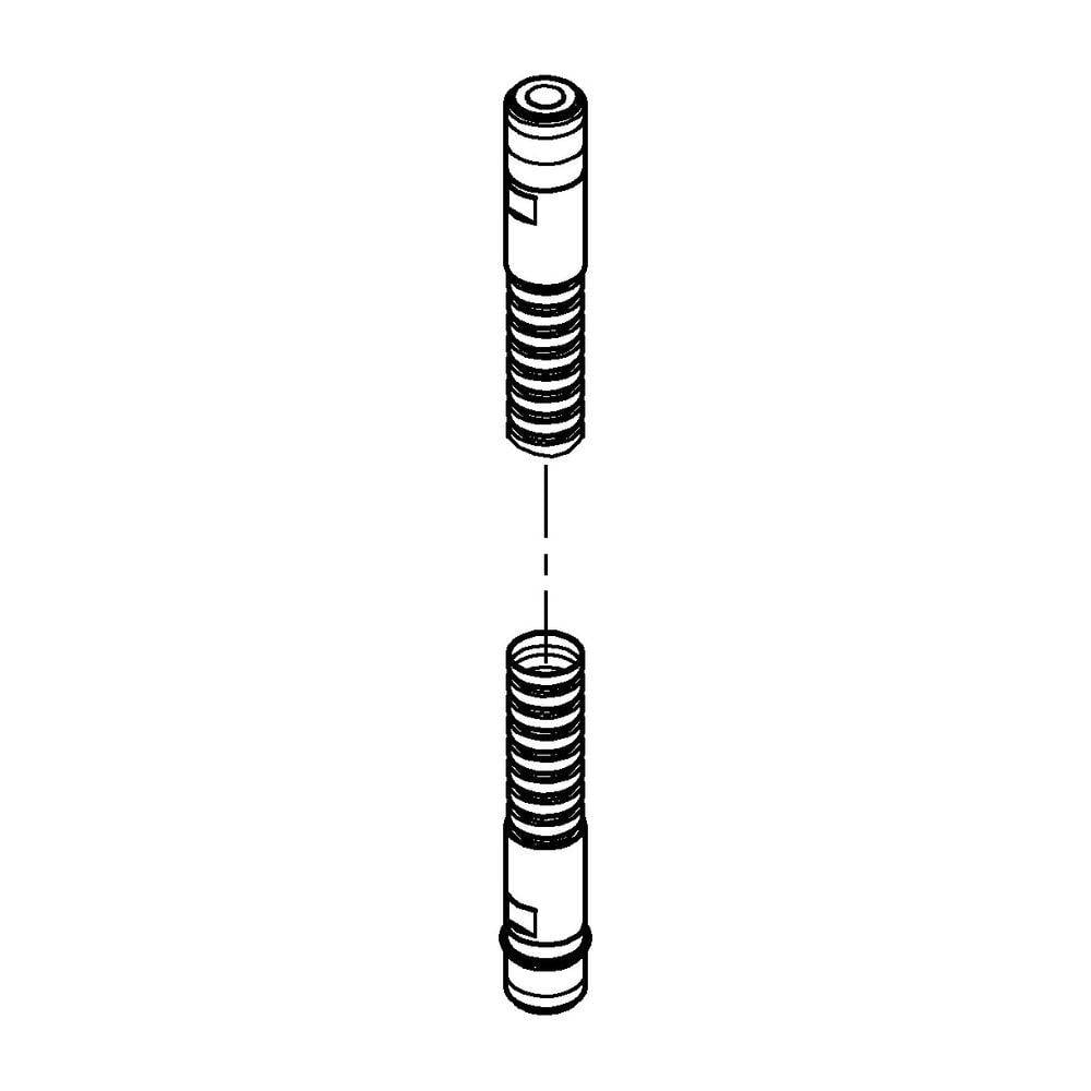 Grohe Brauseschlauch für 3-Loch-Wannenkombinationen, Chrom, 28146000-1