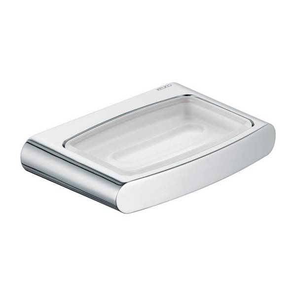 KEUCO Seifenablage Elegance 11655, mit Echtkristall-Schale matt, verchromt